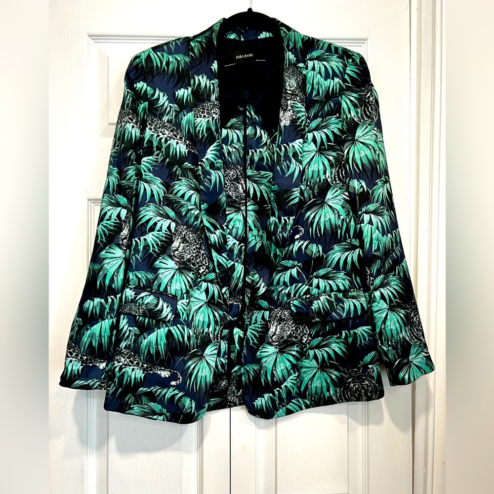 Printed Zara Blazer - Tigers in the jungle